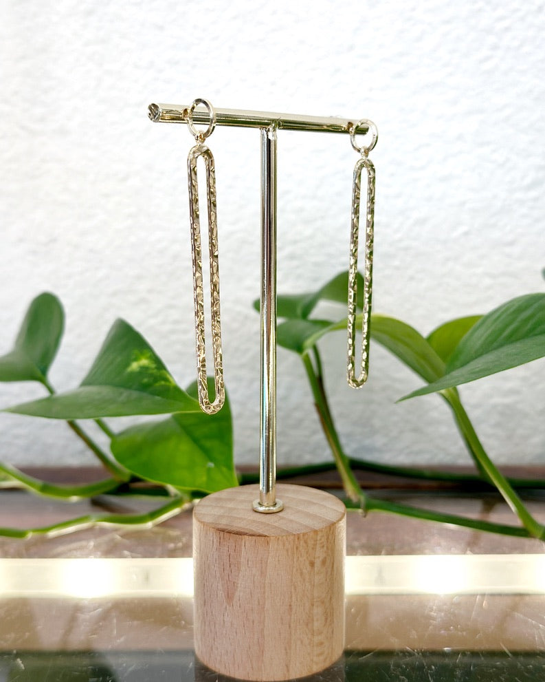 Hammered Void Earrings