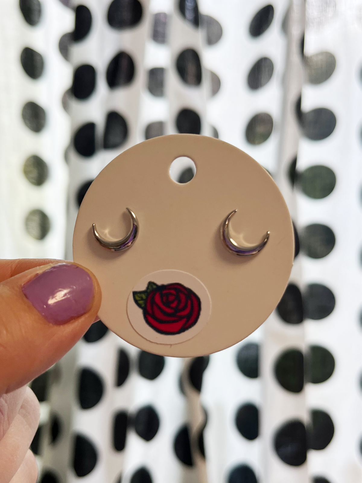 Moon Stud earrings