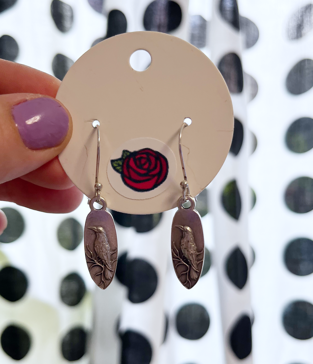 Quoth the Raven Earrings