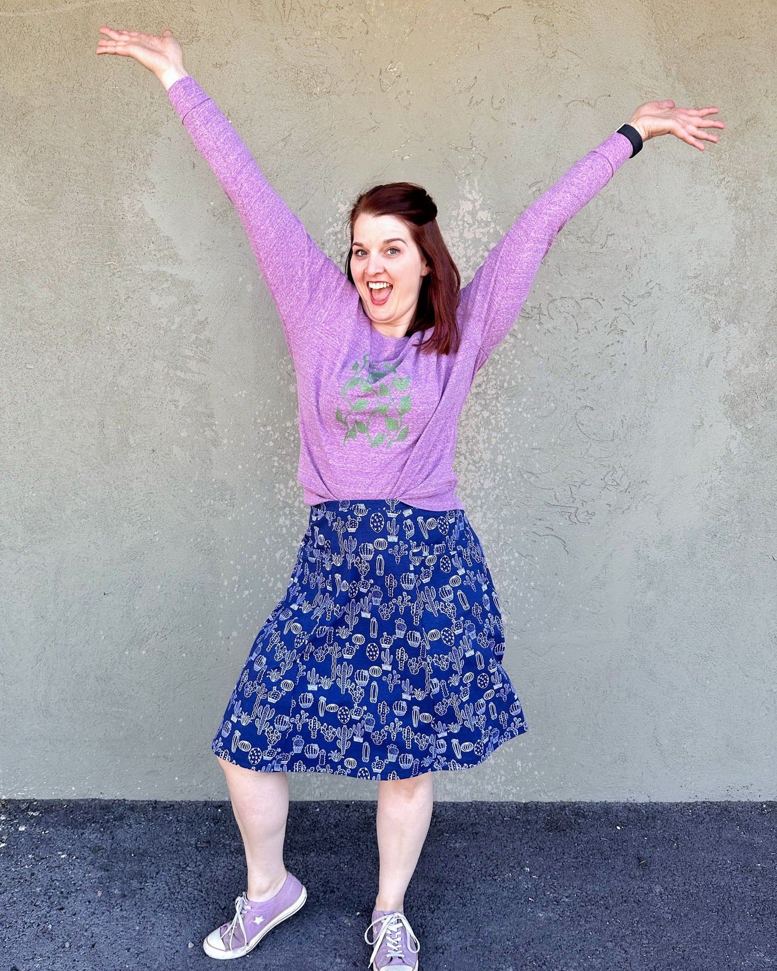 Eudora Skirt in Cactus Print