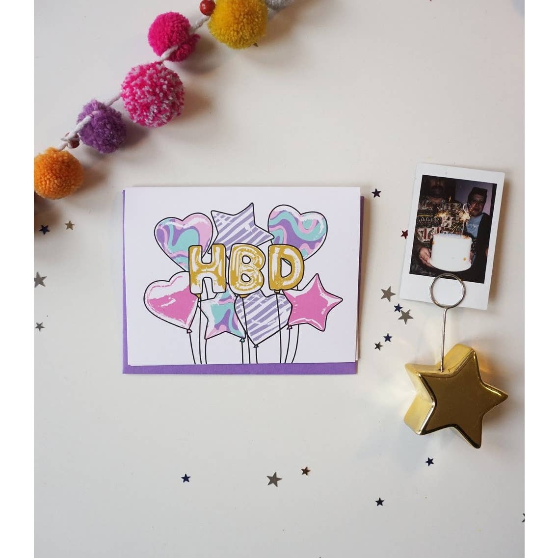 HBD Balloons BIrthday Card