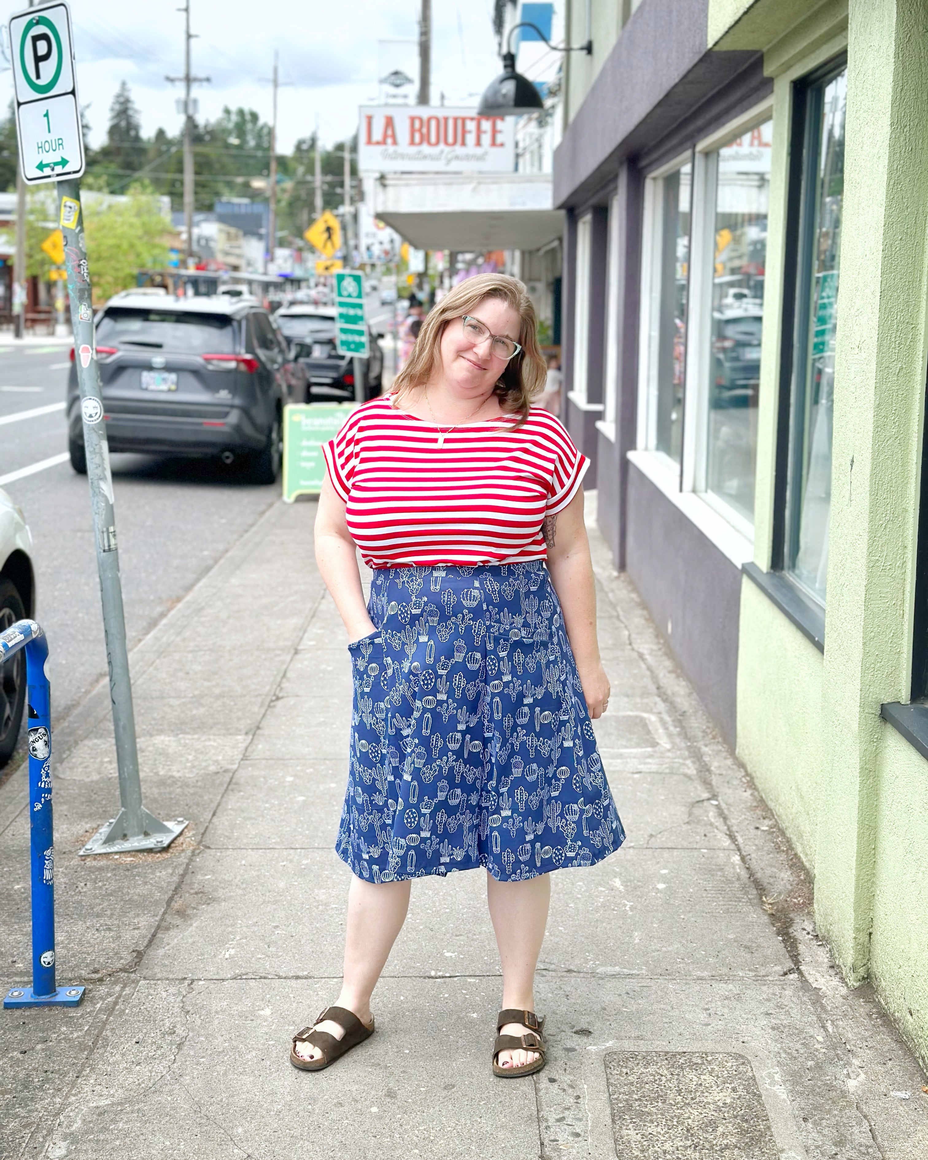 Eudora Skirt in Cactus Print