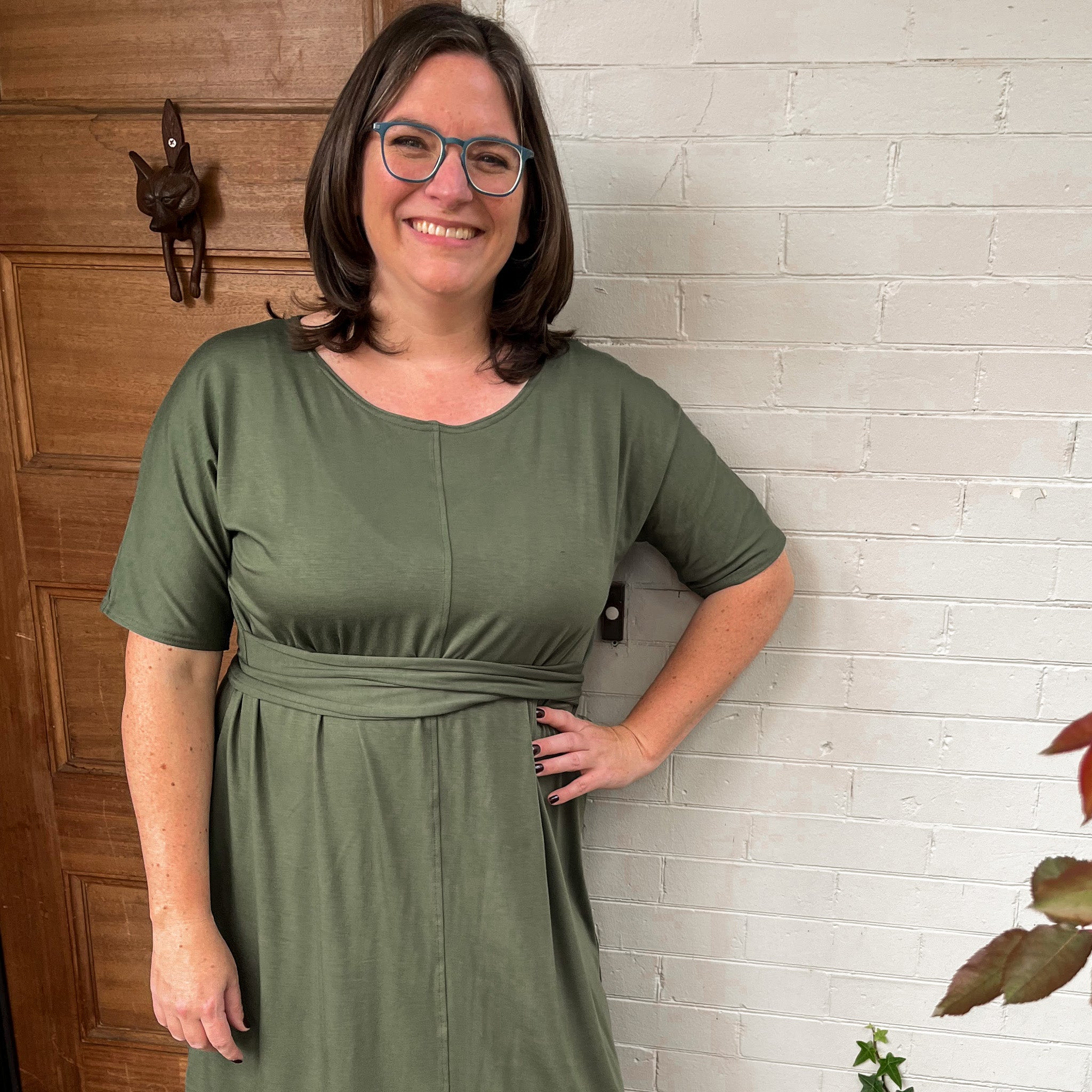 Market Dress in Sage Green Large Market Dress in Sage Green Large