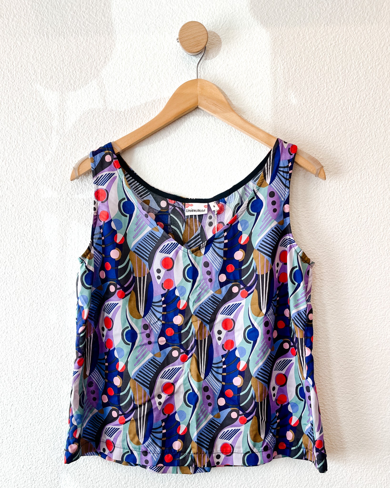 Surya Tank in Wavy Abstract