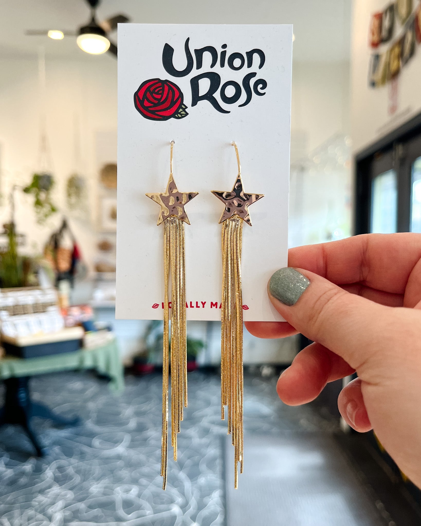 Star Fringe Earrings