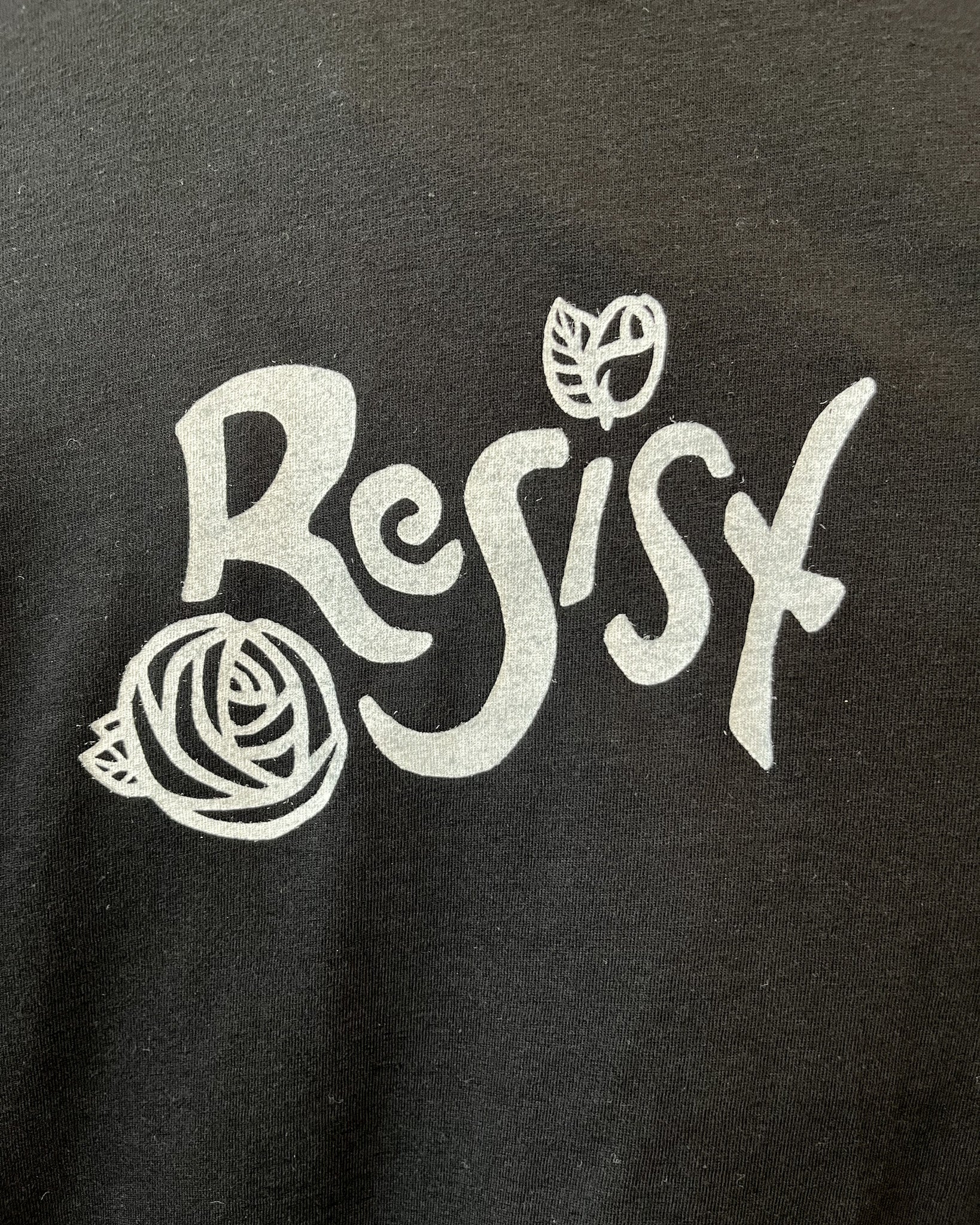 Resist Gender Neutral Tee in Black