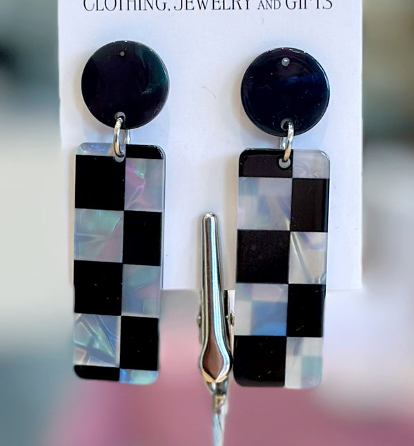 Checkers Earrings