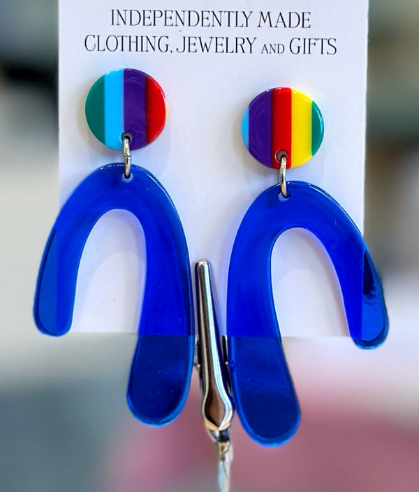 Blue Arches Earrings
