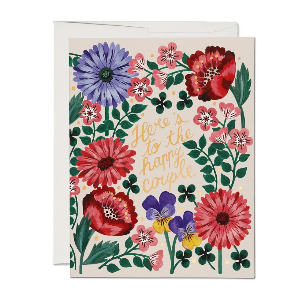 "Here's to the Happy Couple" Card