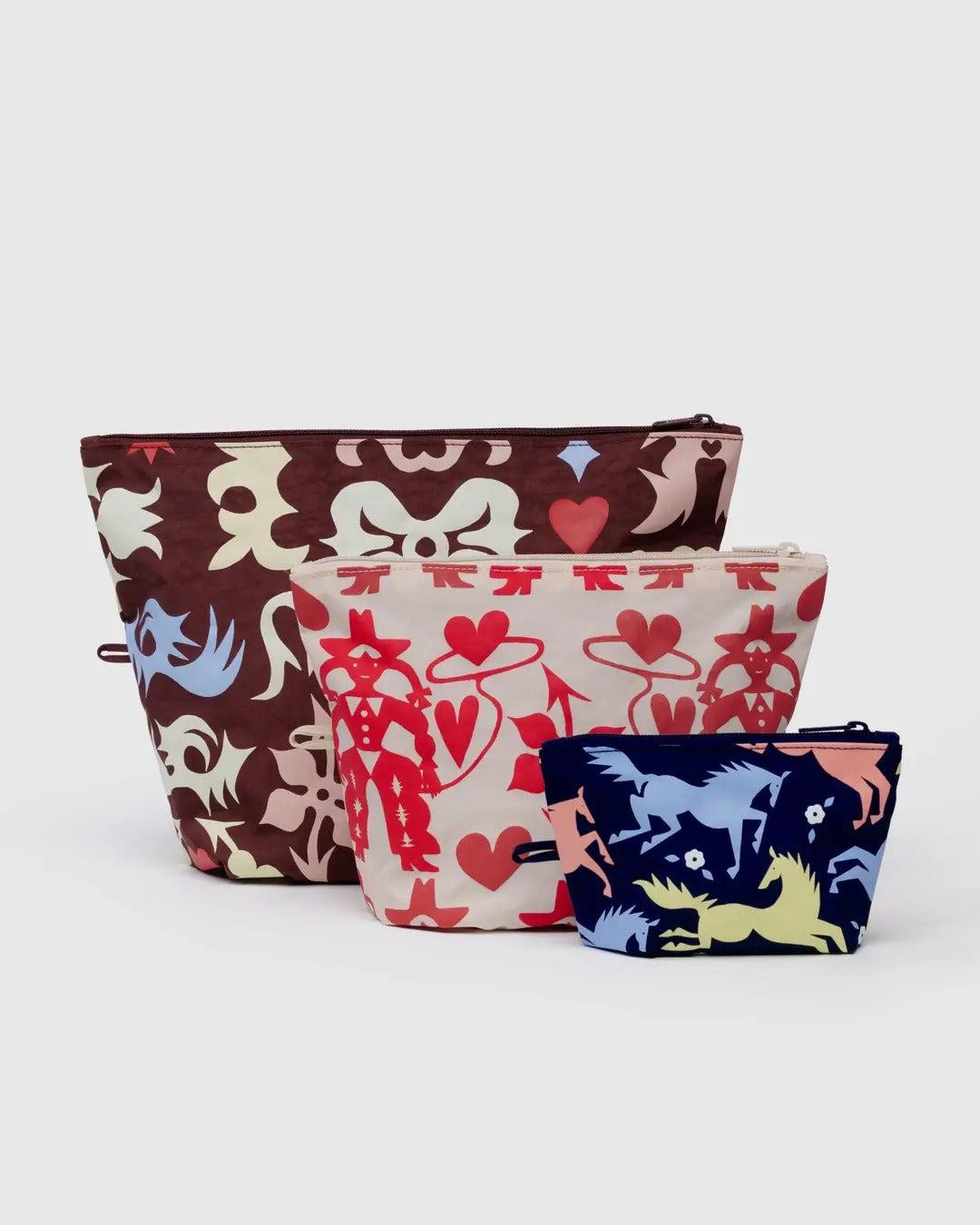 Baggu Go Pouches - Sets of 3