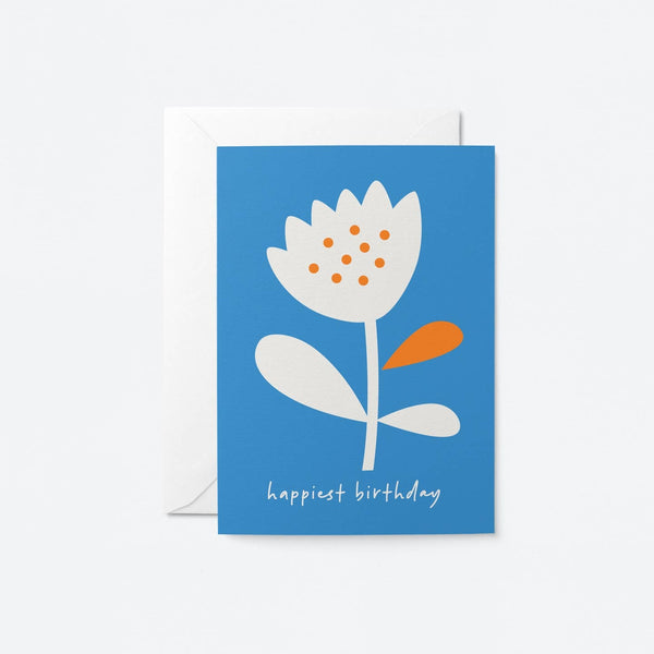 Happiest Birthday Flower Card