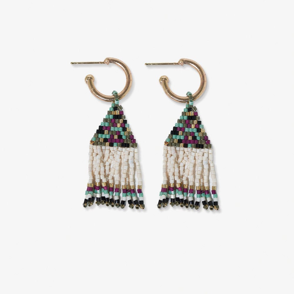 Hoop with Mini Fringe Earrings