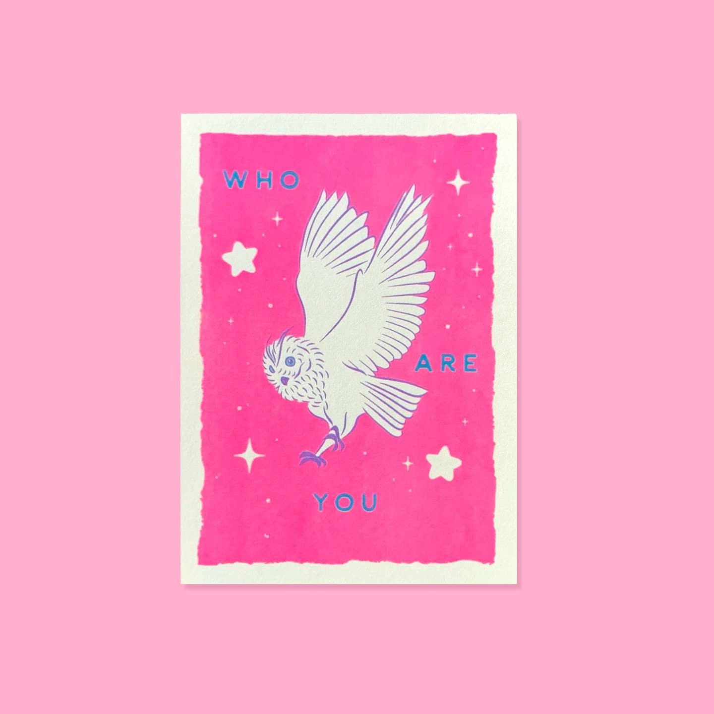 Who Are You?  Risograph Print
