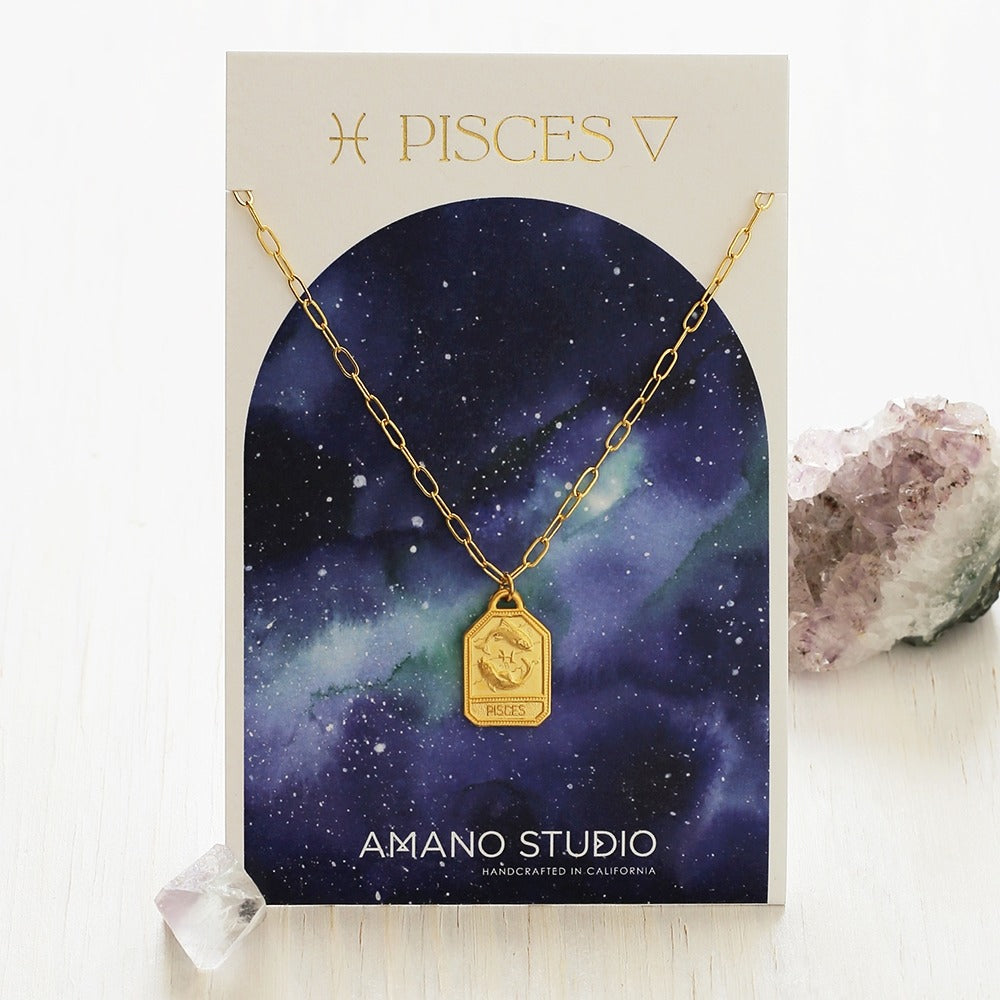 Pisces Zodiac Necklace
