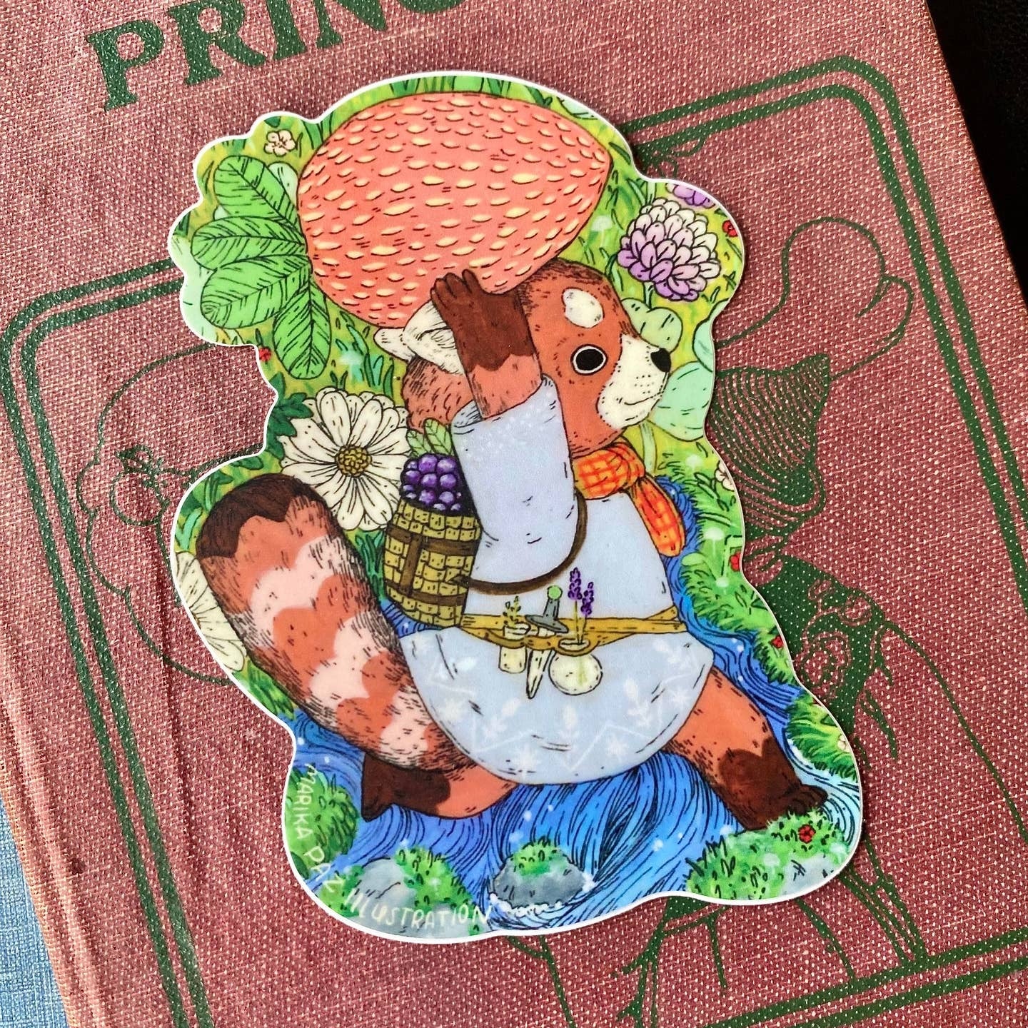 Strawberry Forager Sticker