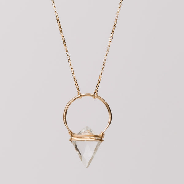 Albatross Necklace in Crystal Quartz