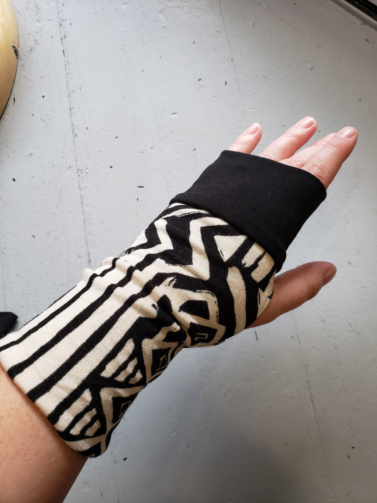 Zero Waste Fingerless Gloves