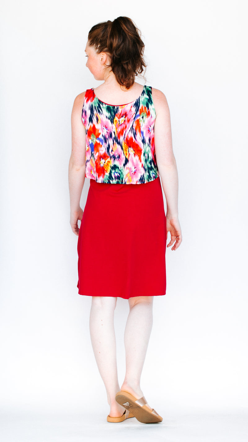 Alyssa Dress in Vibrant Floral+Organic