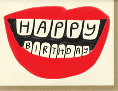 Birthday Lips Birthday Card