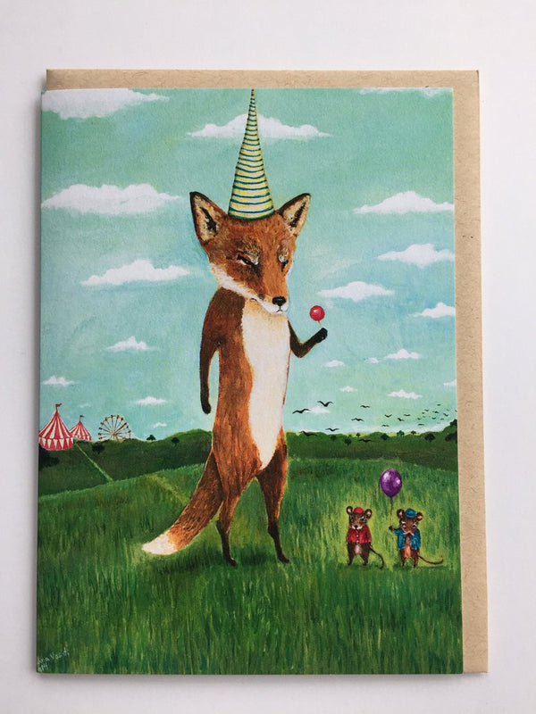 Boss Fox Greeting Card