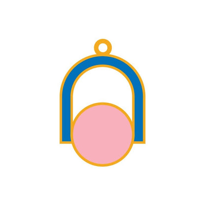 Circle Arch Mini Drop Earrings