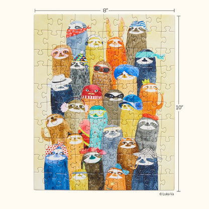 Sloth Party Puzzle Snax- 100pcs