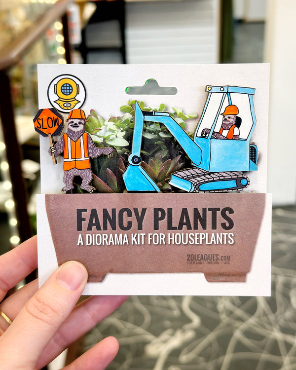 Construction Sloths Fancy Plant Kit