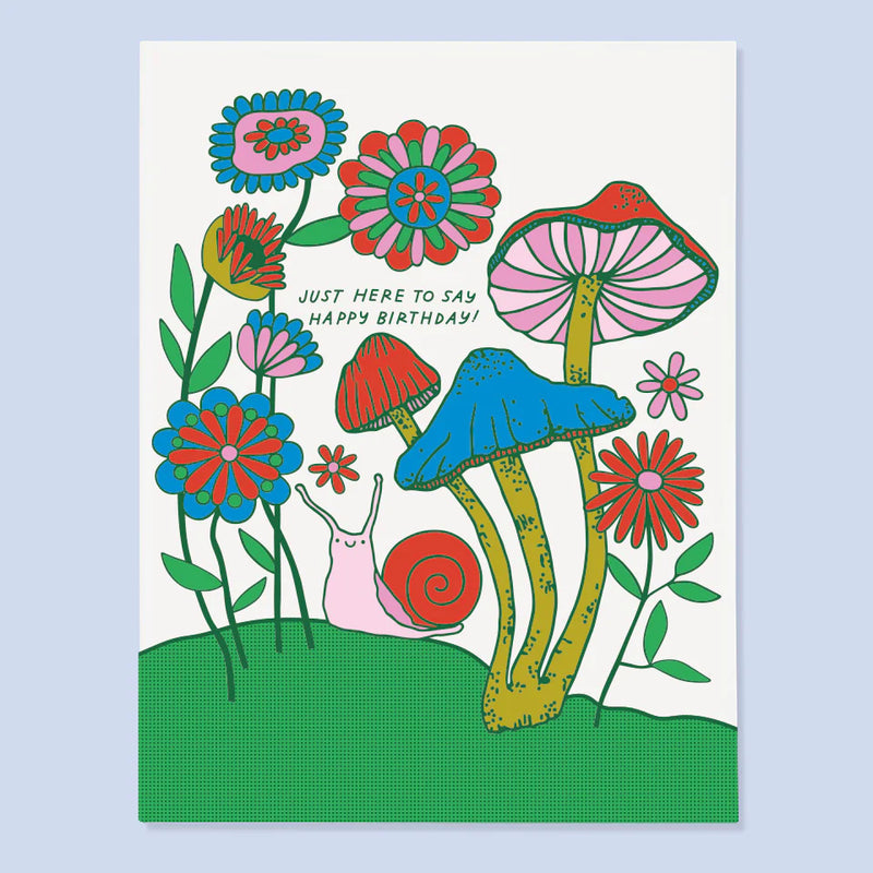 Snail Happy Birthday Card