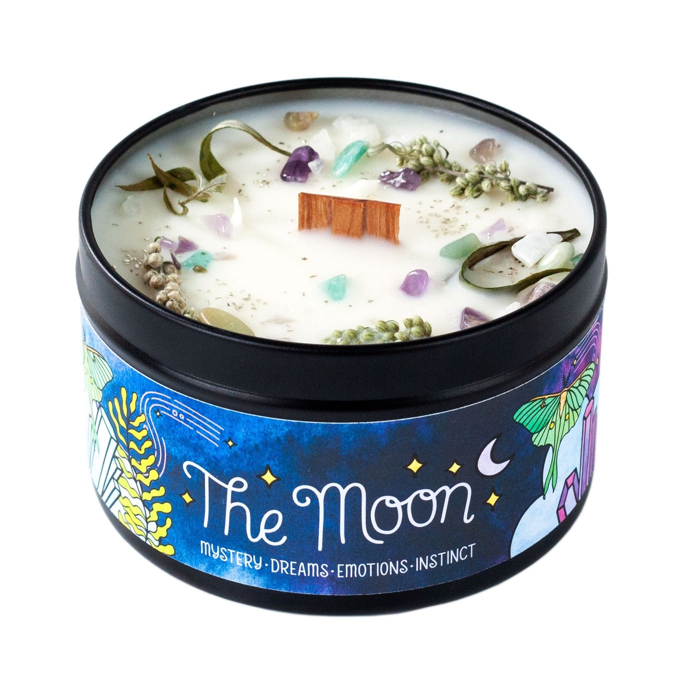 The Moon Aromatherapy Soy Candle - Cypress Lemon