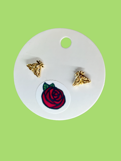 Moth Stud Earrings