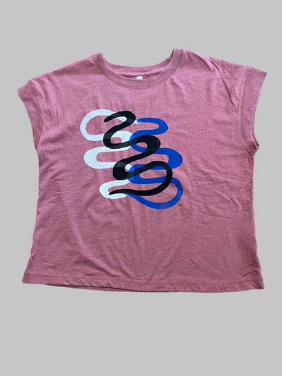 Squiggle Max Screenprinted Boxy Tee