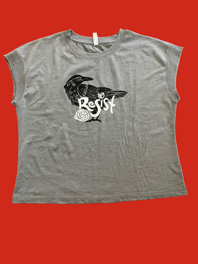 RESIST Screenprinted Boxy Tee
