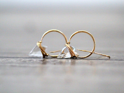 Albatross Crystal Quartz Earrings