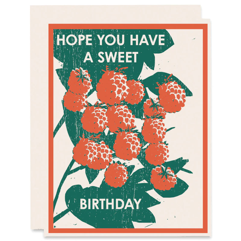 Raspberry Birthday Card