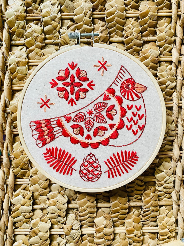 Cardinal Complete Embroidery Kit