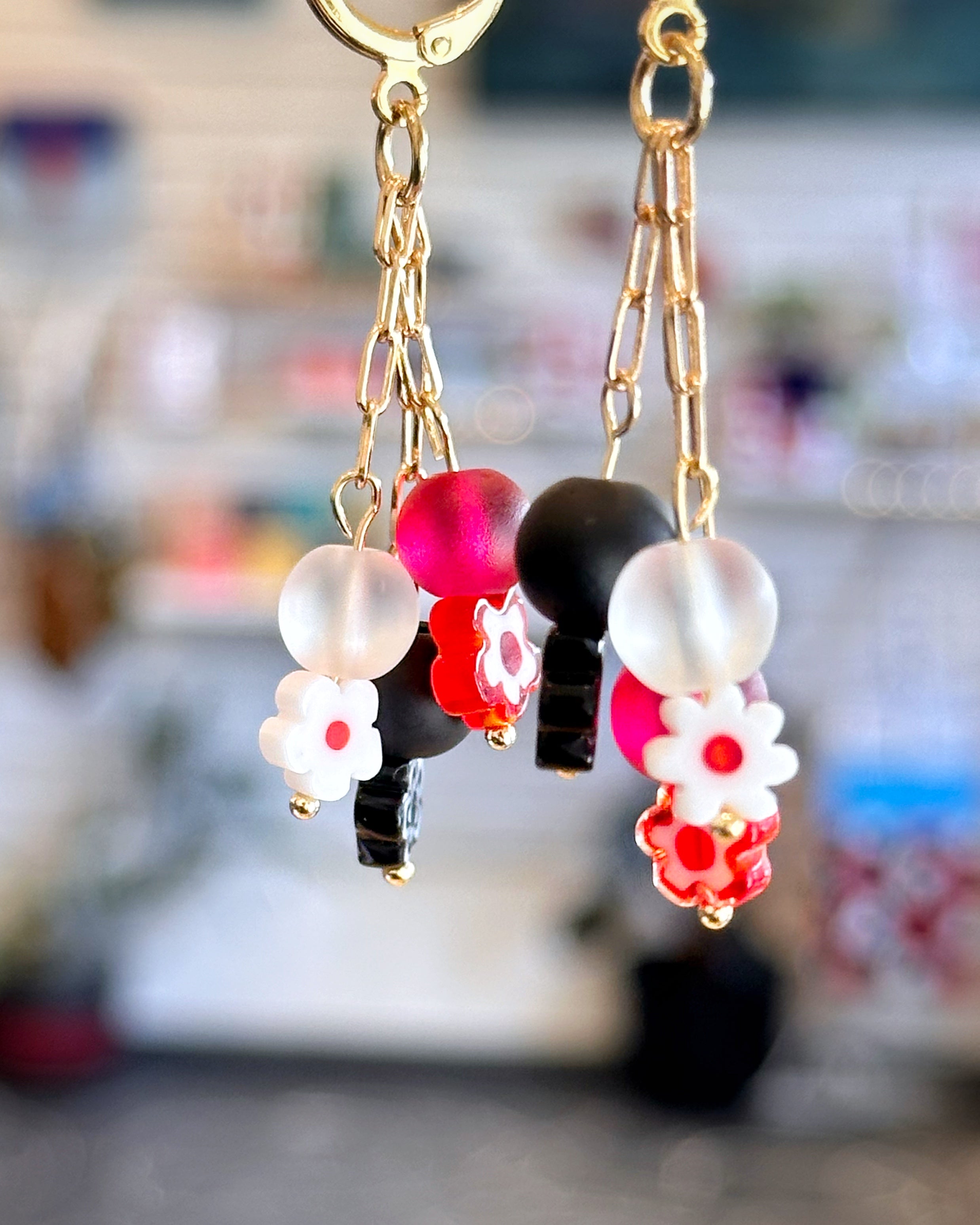Millifiori Bouquet Beaded Earrings