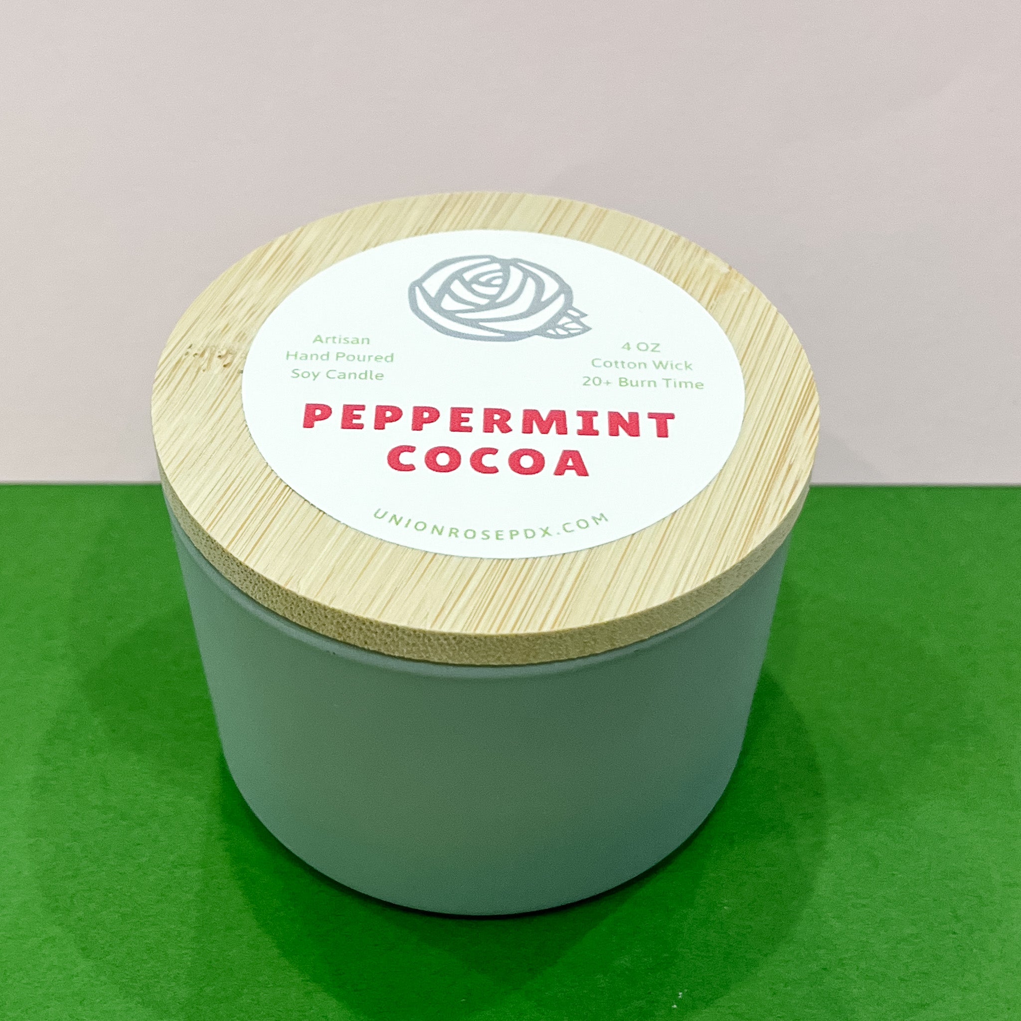 Peppermint Cocoa 4oz Soy Candle