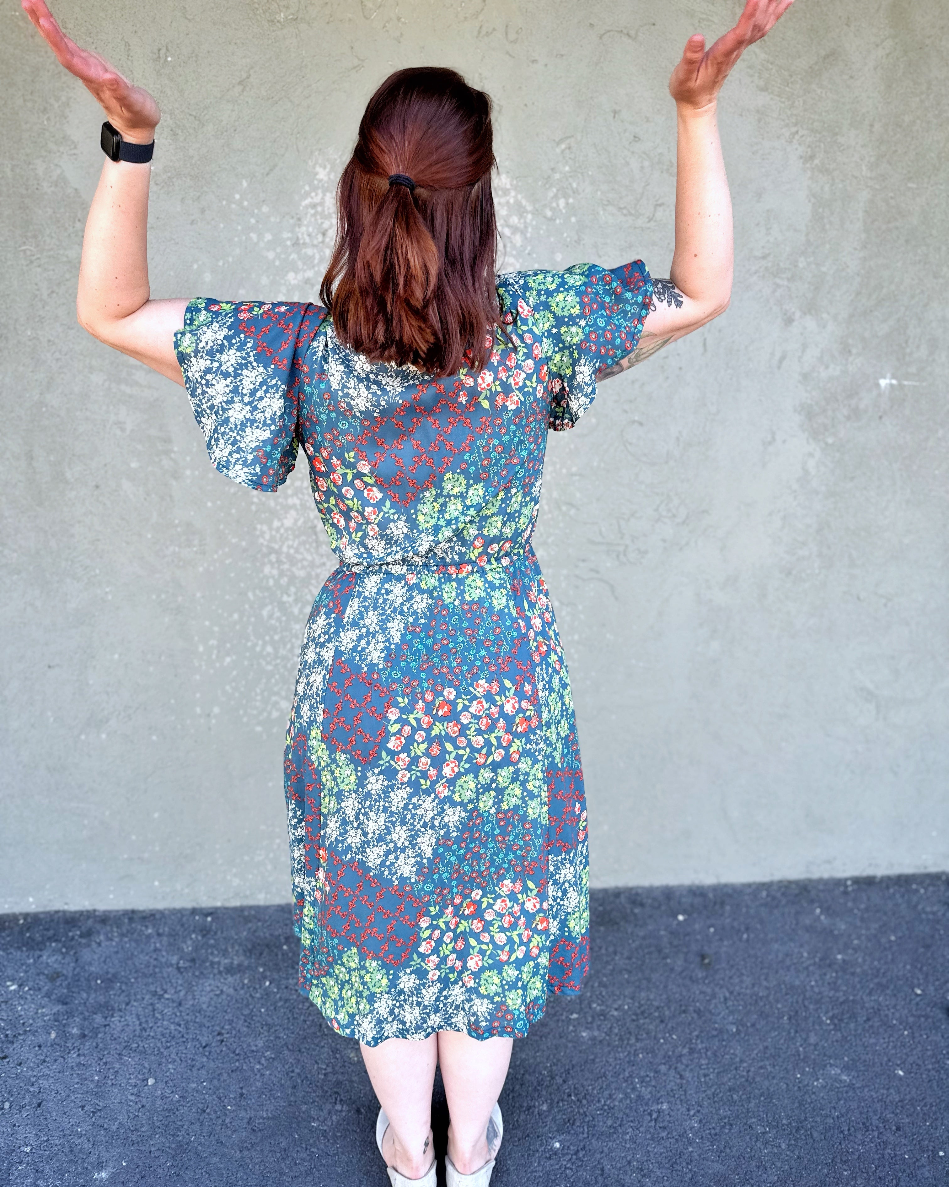 Edith Dress in Blooming Oasis
