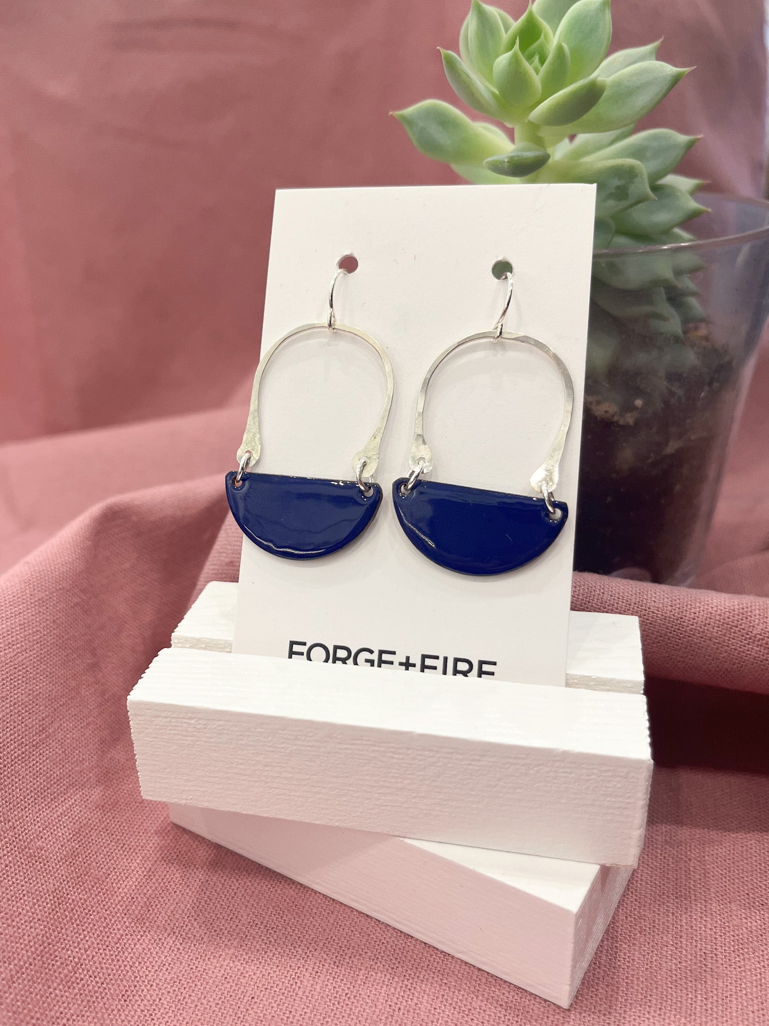 Avery Enamel Earrings- Small