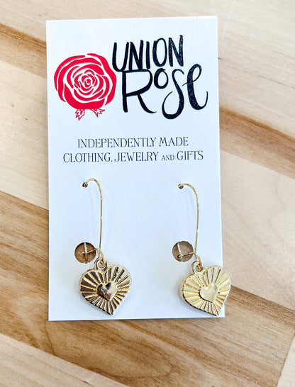 Heart of Gold Earrings