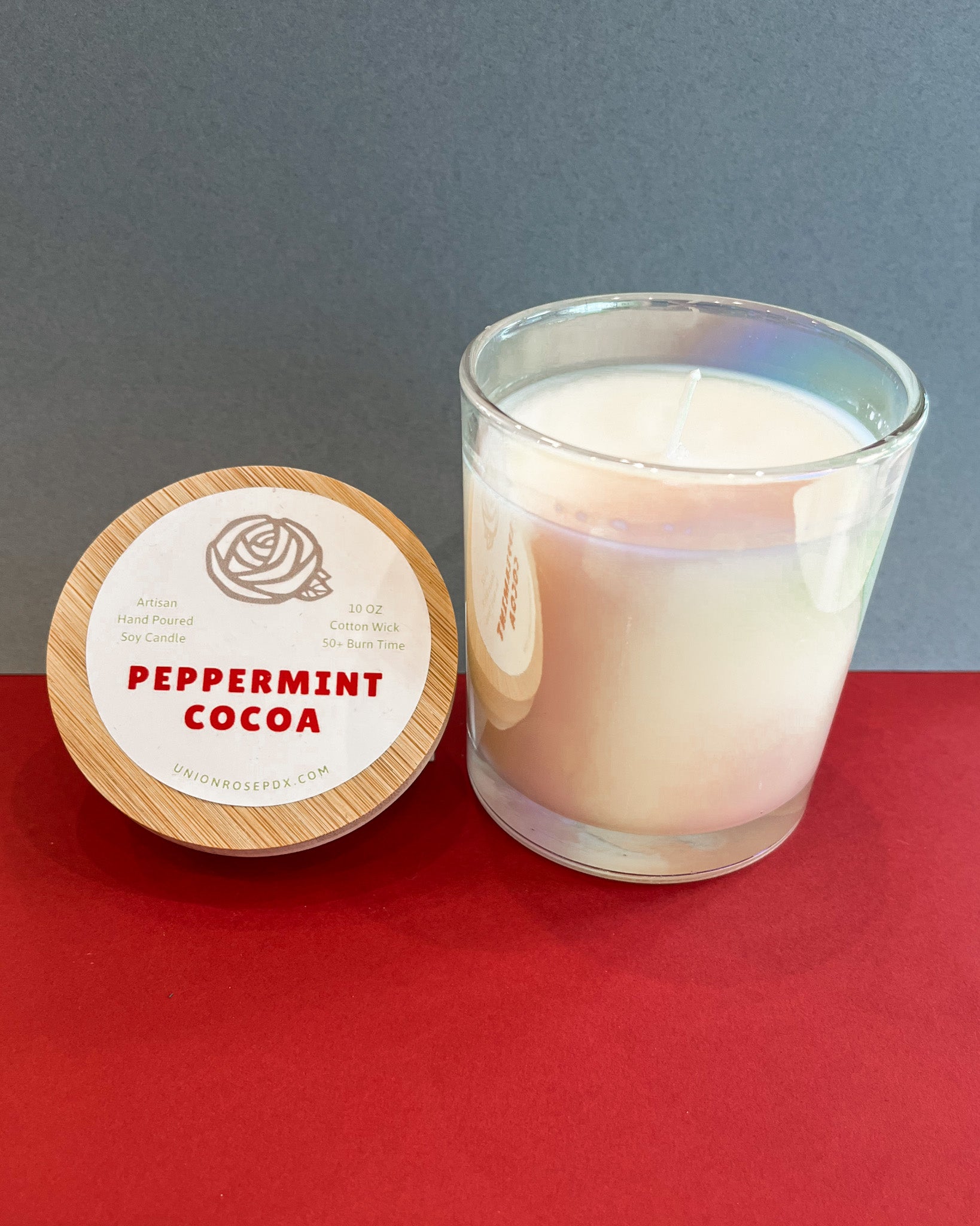 Peppermint Cocoa 10oz Soy Candle
