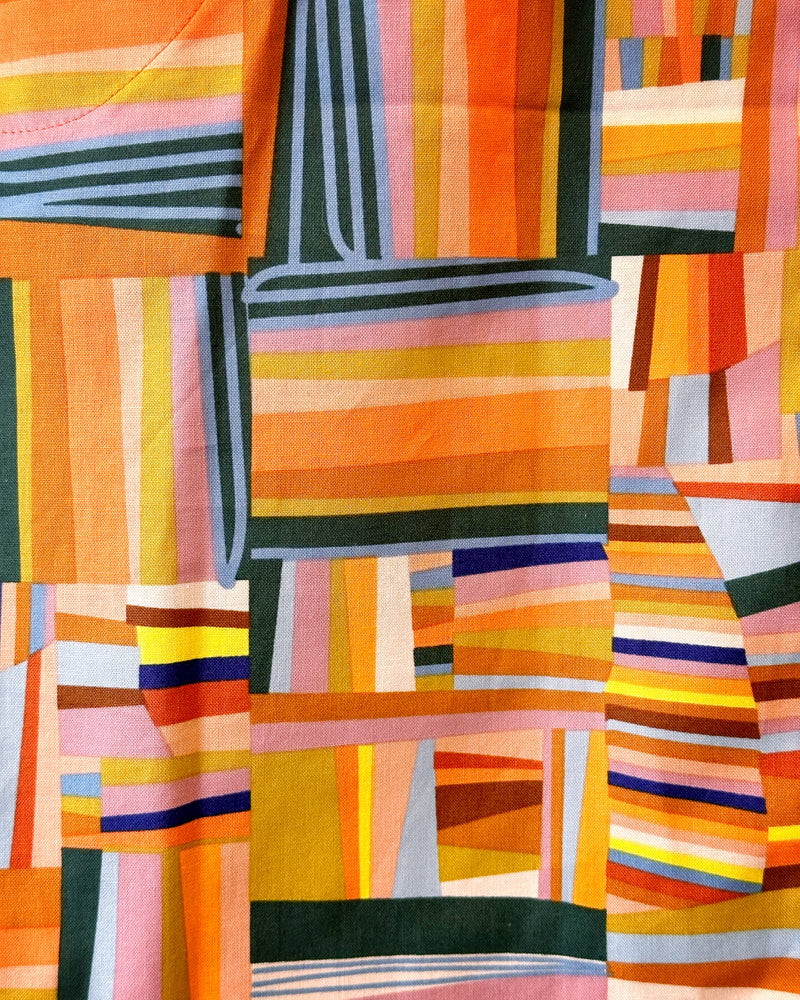 Missy Wrap Skirt in Abstract Apricot