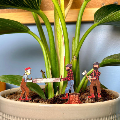 Lumberjack Fancy Plant Diorama Kit