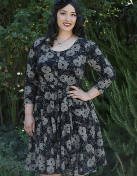 Meadow Dress in Magnolia Print