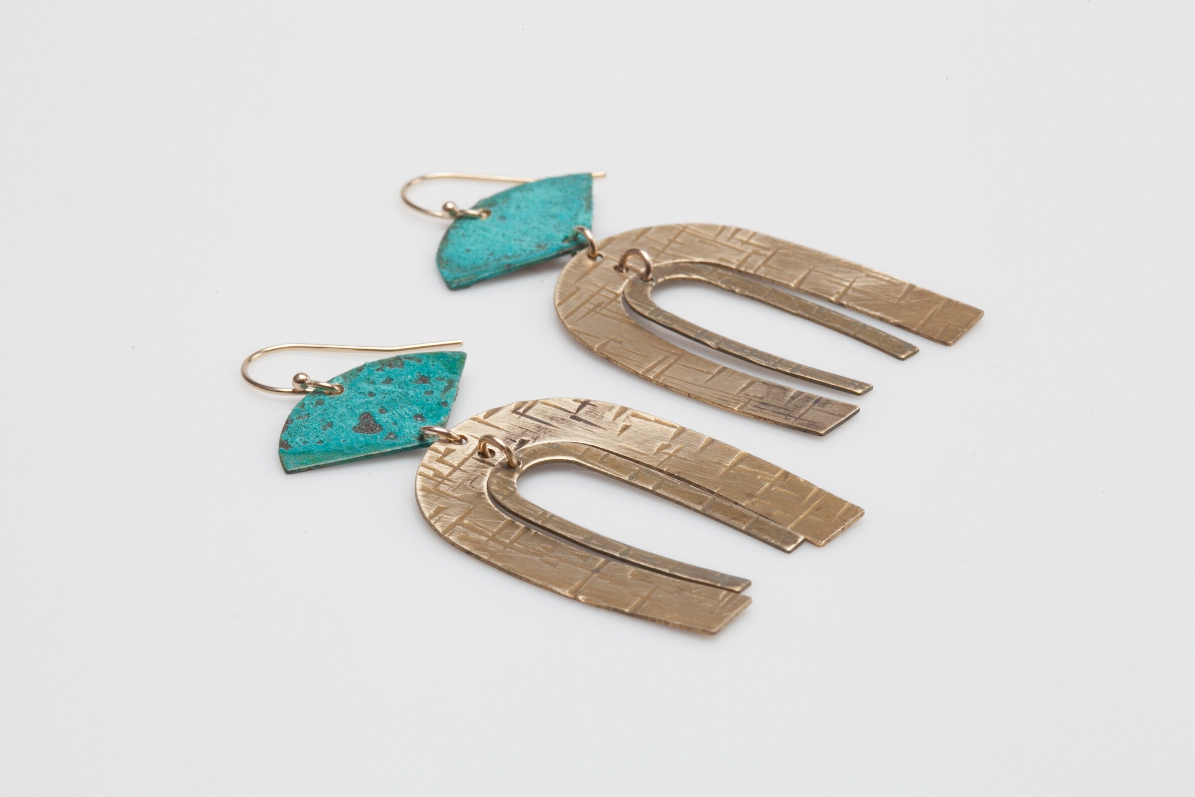 Verdigris Arches Earrings