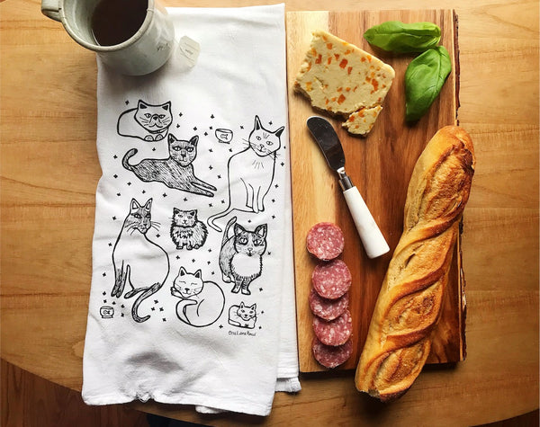 Cat Kitchen Tea Towel