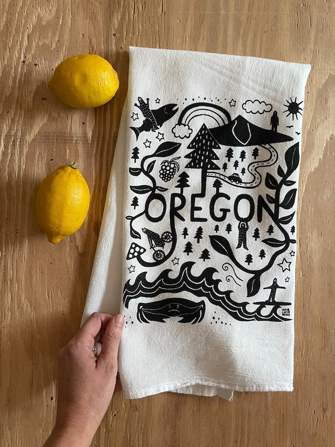 Magical Oregon Kitchen Tea Towel