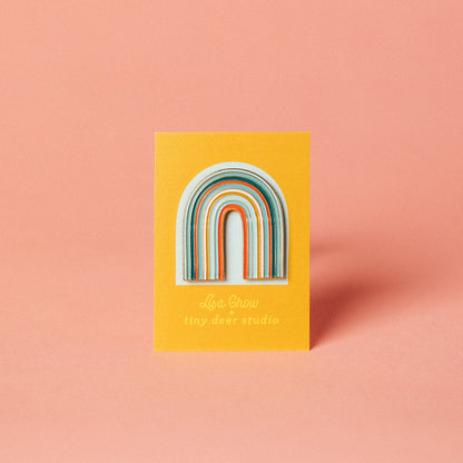 Large Rainbow Enamel Pin