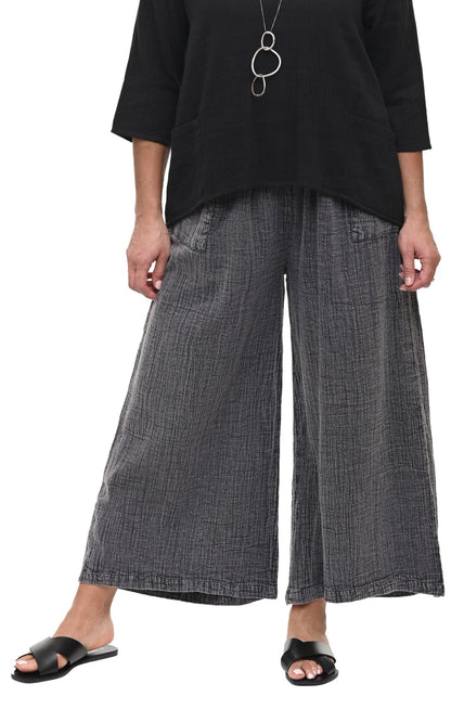 Palazzo Pant in Washed Black