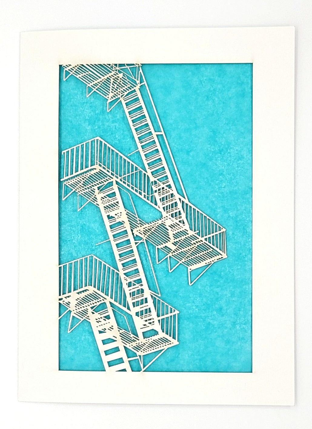 Fire Escape Paper-cut Card